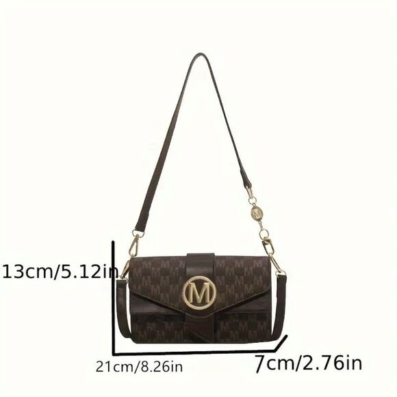 Retro Graphic Crossbody Women's Shoulder Square Handbag Purse - Picture 8 of 8